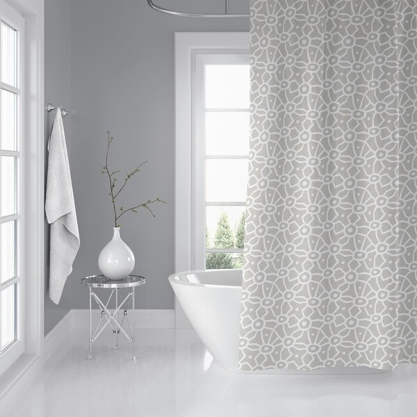 DOODLE GREIGE Shower Curtain By Kavka Designs