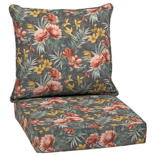 Arden Selections Phoebe Floral Outdoor 24 in. Conversation Set Cushion - 24 (L) x 24 (W) x 5.75 (H)