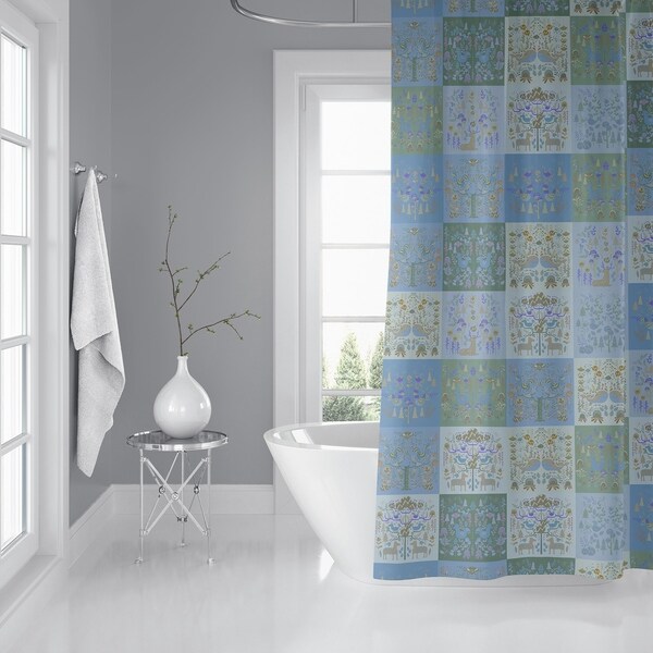 SCANDINAVIAN PATCHWORK PASTEL Shower Curtain by Kavka Designs