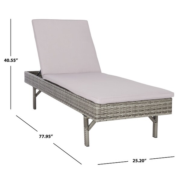 SAFAVIEH Cam Outdoor Sun Lounger with Cushion