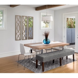 Kate and Laurel Tolland Wood Panel Wall Mirror