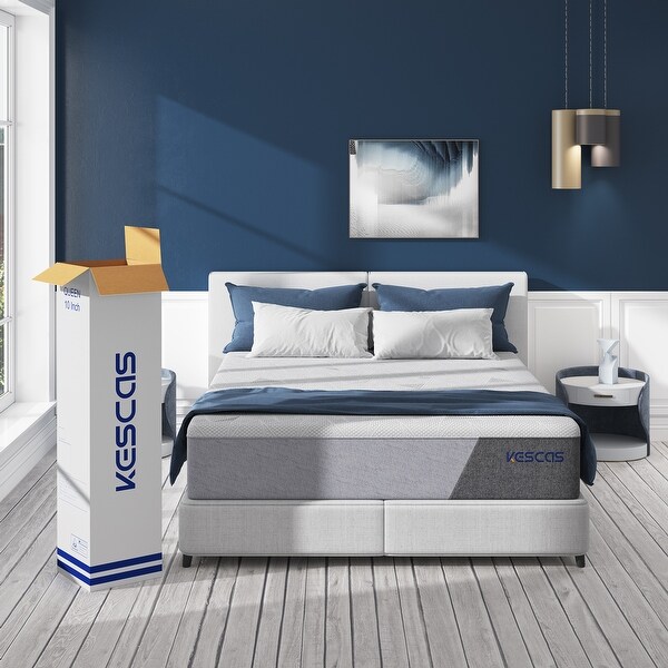 Kescas Luxury 8-Inch Cooling Gel Infused Memory Foam Premium Mattresses