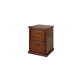 Huntington Oxford Two Drawer File Cabinet, Office Storage File Drawer, Brown