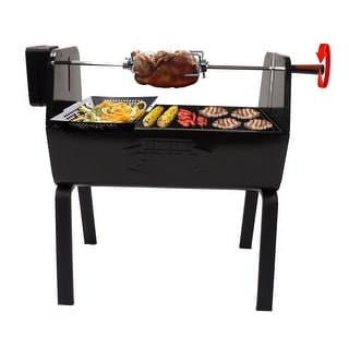 Charcoal portable barbecue grill rack