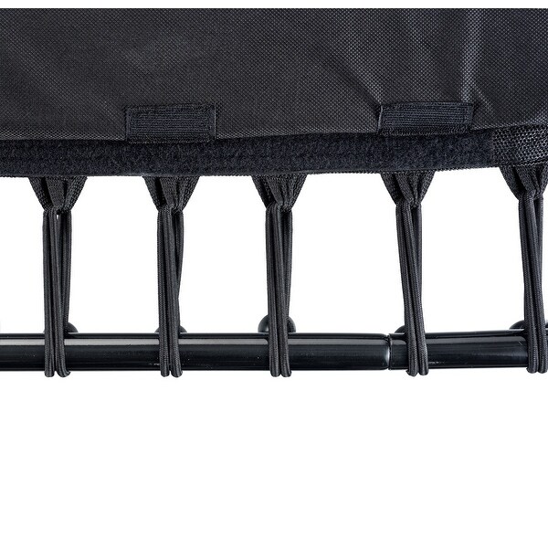 Machrus Upper Bounce 40" Mini Trampoline with Adjustable T-Shaped Handrail - Hexagonal Rebounder Fitness Trampoline