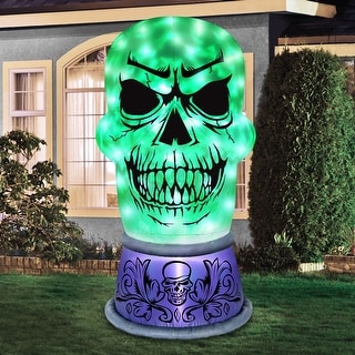 Occasions Airflowz 6 ft. Inflatable Skull with Swirling Lights