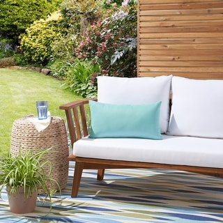 Waverly Pillows Classic Solid Indoor Outdoor Lumbar Throw Pillow , ( 12" x 21" )