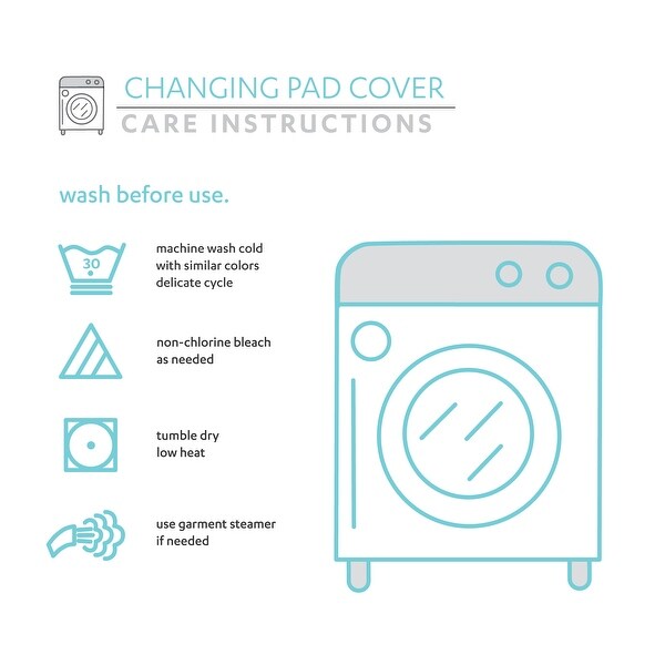 Lush Decor Baby Llama Love Soft & Plush Changing Pad Cover - 32" x 16" x 5"