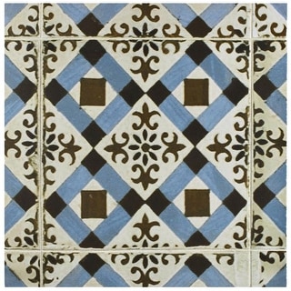 Merola Tile Kings Millbasin Encaustic 17.63" x 17.63" Ceramic Floor and Wall Tile