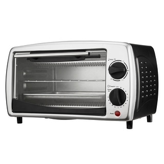 Brentwood TS-345B Black Stainless Steel 4 Slice Toaster Oven - 14.5 in. L X 9.5 in. W X 8.5 in. H