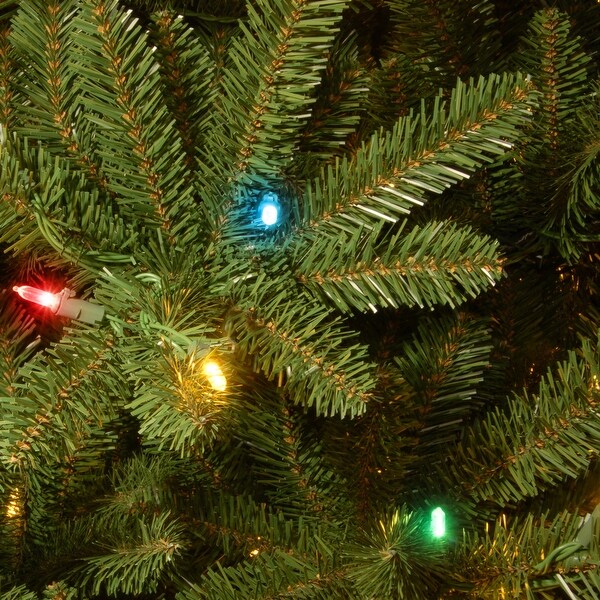 6.5 ft. Natural Fraser Slim Fir Tree with Multicolor Lights