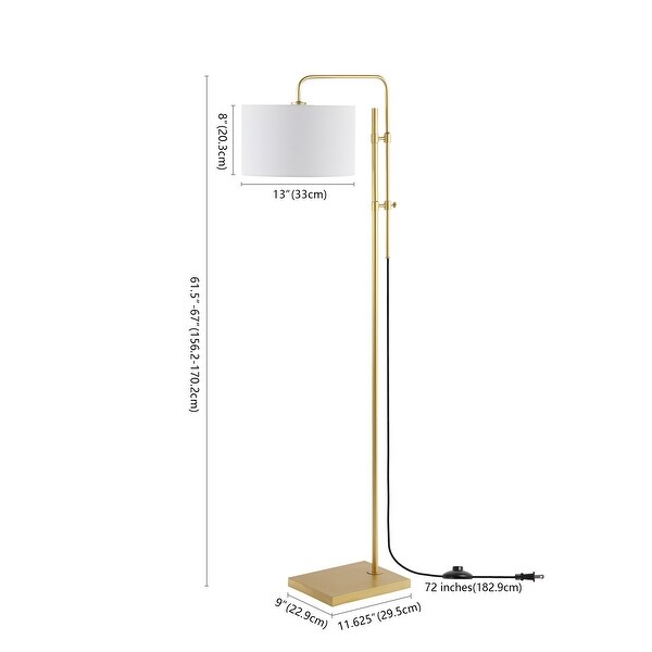 SAFAVIEH Lighting 62-inch Idra Floor Lamp - 18" W x 13" D x 62" H