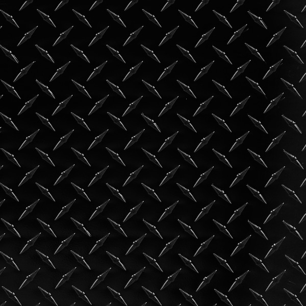 Arksen 49" Aluminum Tool Box Diamond Plate Chest Box, Black