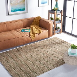 SAFAVIEH Handmade Natural Fiber Souheir Geometric Seagrass Rug