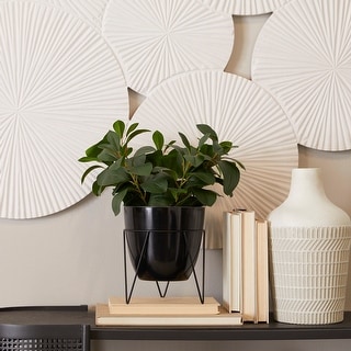 The Novogratz Green Faux Foliage Eucalyptus Artificial Plant with Metal Stand