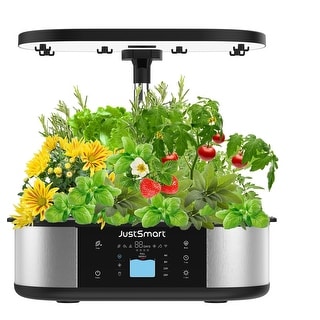 12 Pods Hydroponics Growing System up to 30" with Pump System - N/A