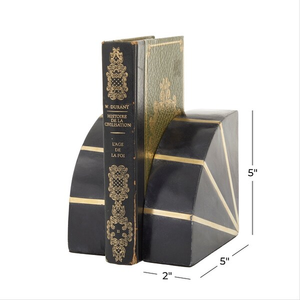 CosmoLiving by Cosmopolitan Marble Natural Bookends