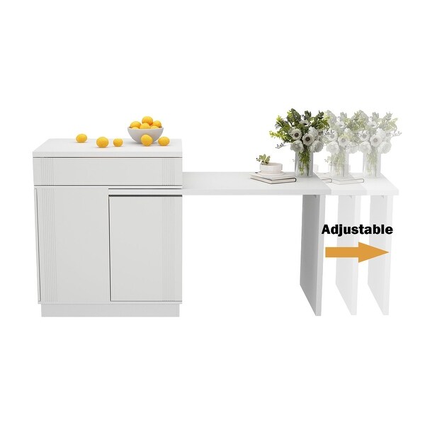63"-72" Modern and Durable Countertop Kitchen Island Extendable Top