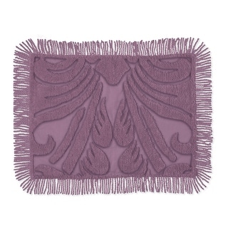 Scroll and Floral Abigail Chenille Cotton Pillow Sham