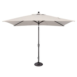 SimplyShade Catalina Rectangle Black Push Button Tilt Umbrella