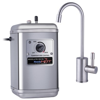 Ready Hot 150 Instant Hot Water Tank, 1-Handle Brushed Nickel Faucet