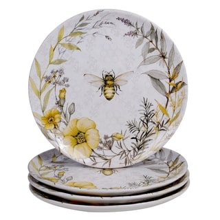 Certified International Bee Sweet 10.75-inch Dinner Plates (Set of 4)