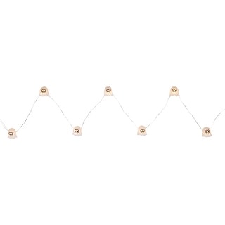 10-Count LED Halloween Ghost Fairy Lights, 5.25ft, Copper Wire