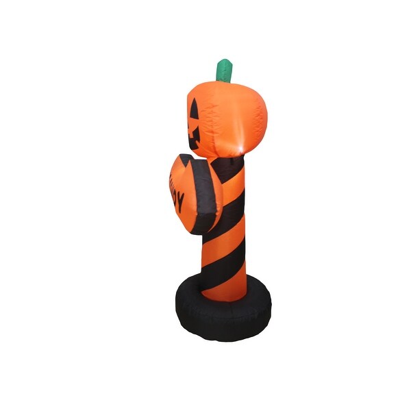 A Holiday Company 4ft Inflatable Pumpkin Guide, 4 ft Tall, Multi