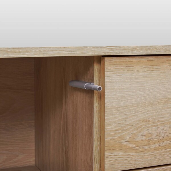 Teamson home - Cairo 47.5" Wide 3 Drawer Sideboard, Oak - 47.5"L x 15.75"W x 29.75"H