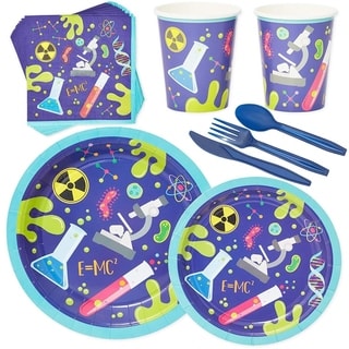 Serves 24 Science Lab Birthday Party Supplies Decorations for Kids Boys Girls