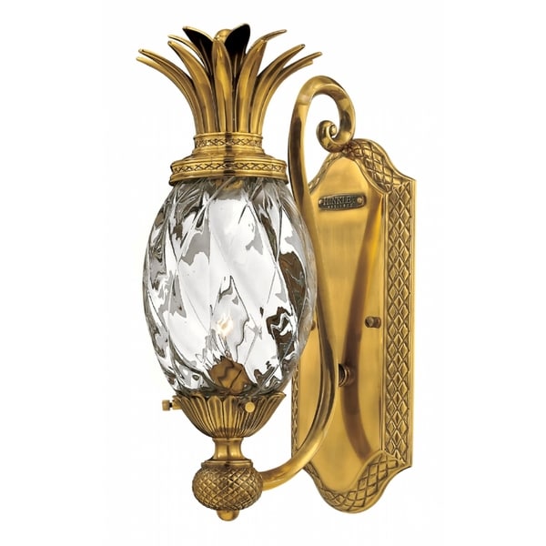 Hinkley Plantation 1-Light Sconce in Burnished Brass