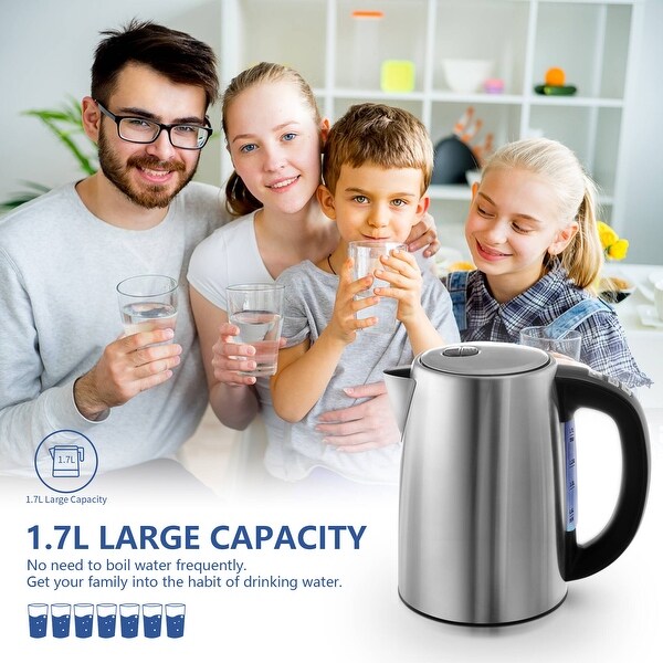 1.7-Liter Capacity Cordless Stainless Steel Electric Kettle