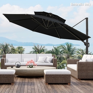 11.5-foot Outdoor Round Cantilever Umbrella