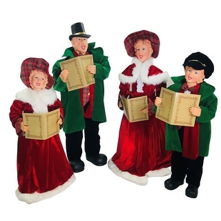 Dickens Carolers Set of Four Large 27"-35" - 35