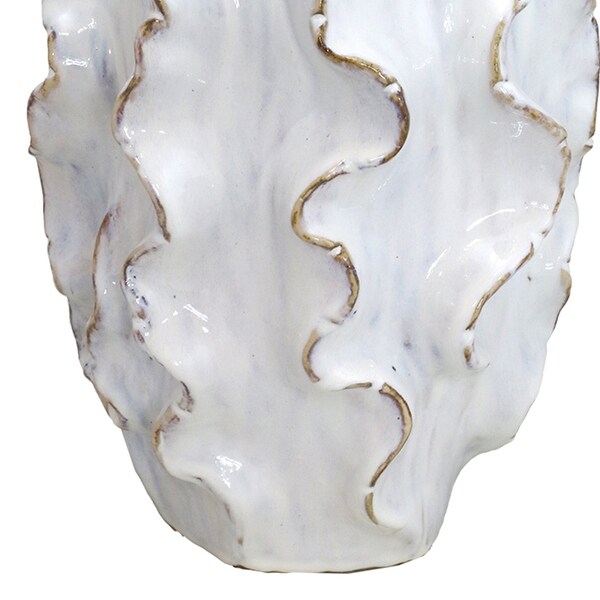 Kavana Decor Filmore Vase in White