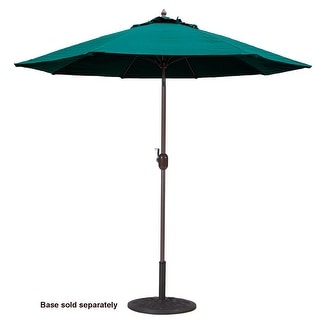 Tropishade 9' Market Umbrella with Sunbrella 7911 Forest Green Shadow