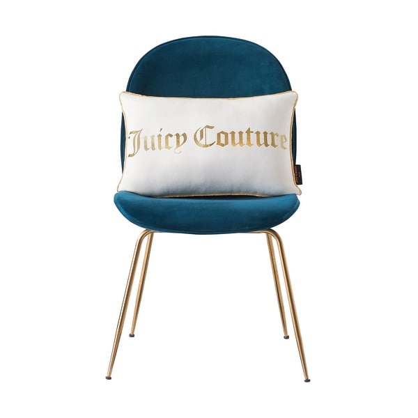 Juicy Couture Gothic Words Pillow 14 in. x 20 in.