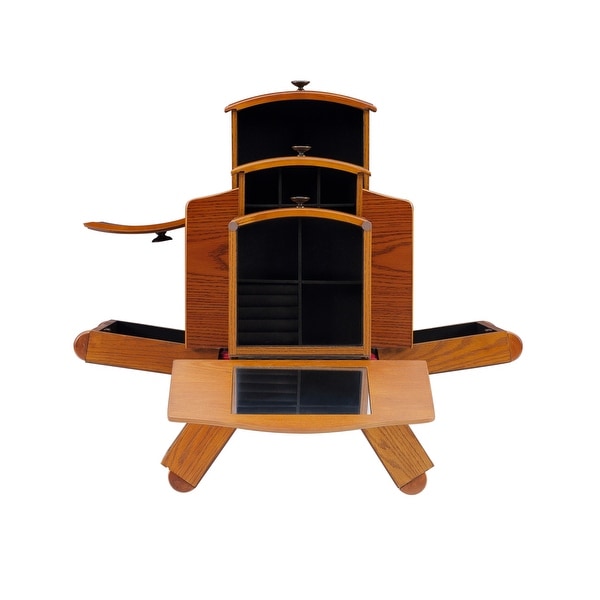 Kimberly Woodland Oak Jewelry Armoire