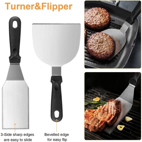 16 Piece Grill Pan Accessory Set Flat Top Grill Accessory Set - N/A