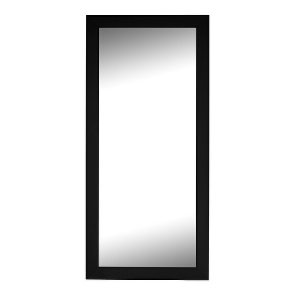 Matte Black Monaco Bathroom Vanity Wall Mirror