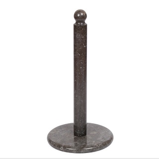 Creative Home Charcoal Marble 12.75"H Deluxe Upright Paper Towel Holder - 6.5" Diam. x 13" H