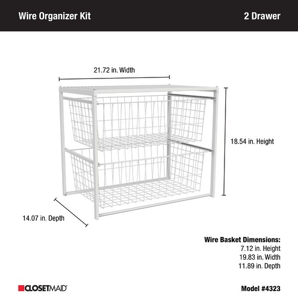 ClosetMaid Wire 2-Drawer Organizer