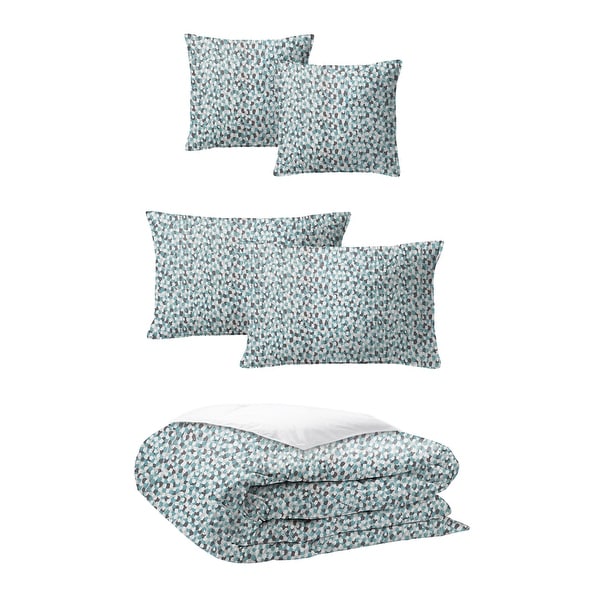 Keller Teal Twin Coverlet & 1 Sham Set, plus 1 bonus cushion