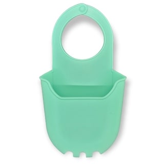 Handy Housewares Hanging Silicone Sink Caddy - For Kitchen or Bath, Hangs From Faucet, Helps Dry Sponges, Loofahs,...