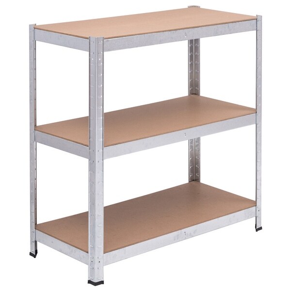 Costway 71'' Heavy Duty Storage Shelf Steel Metal Garage Rack 5 Level - 35.5''x 15.76''x 71''(L x W x H)