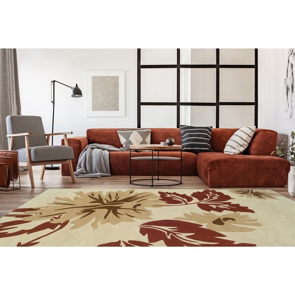 Hand Tufted Trio Fall Polyester Rug