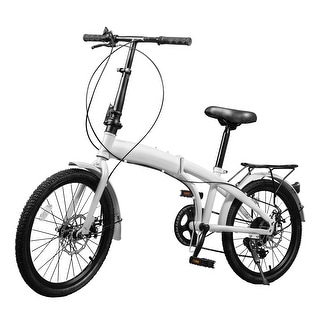 20-inch Steel Bicycles 7-Speed Mountain Foldable Bike