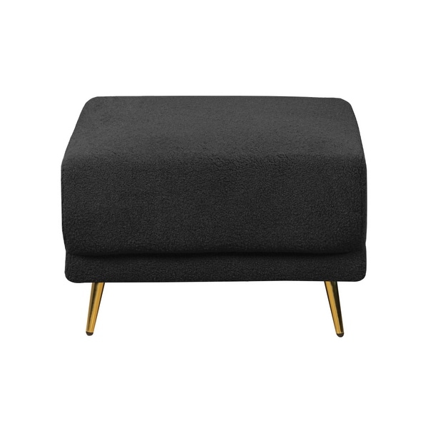 Modular Sofa Couch, Modern Sectional Sofa Couch, Soft Sherpa Fabric Sofa and Ottoman in Free Combination