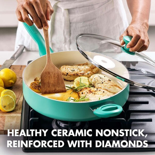 GreenPan 5-Quart Ceramic Nonstick Covered Sautepan
