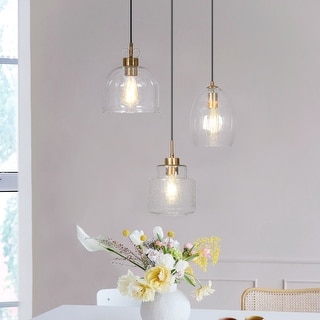 Modern Raindrop Seeded Glass Mini Pendant Lights DIY High-end Pendant Ceiling Lighs - Clear